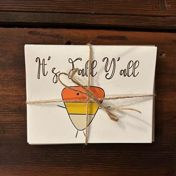 Thanksgiving Greeting Cards Fall Autumn Blank Cards Tablescape - Picture 2 of 3